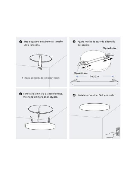 Downlight Led KRAMFOR Frameless 18W Ajustable