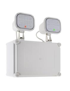 Luz de emergencia LED KROLUX AUTO-TEST, Estanca IP65, Industrial