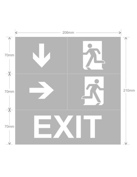 Señal evacuación NL02 para NICELUX