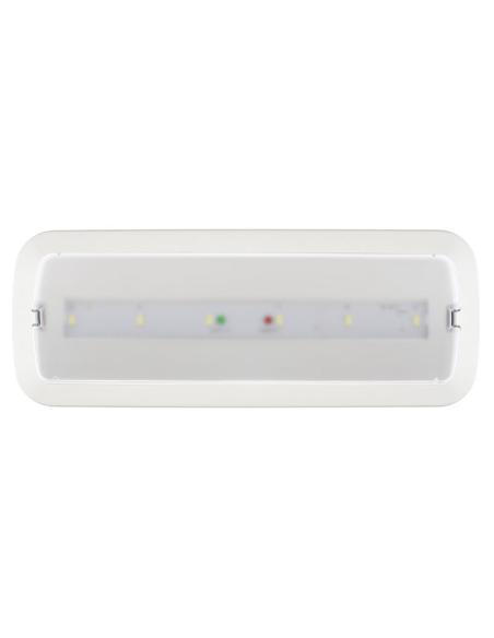 Pack 5 x Luz de emergencia LED NICELUX con AUTO-TEST, Permanente / No permanente