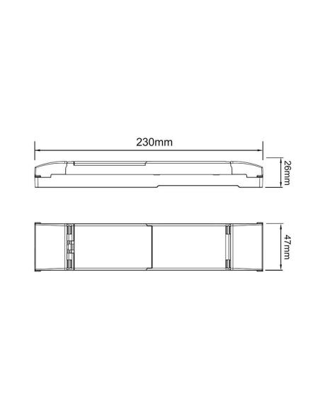 Módulo LED de emergencia 3-55W-6,4V/1800mA Litio