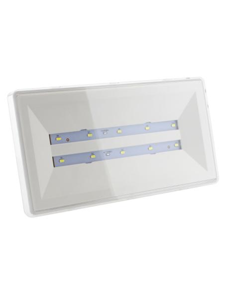 Luz de emergencia LED WALLUX AUTO-TEST, Permanente / No permanente