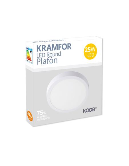 Plafón Led KRAMFOR 25W, superficie, Ø265mm
