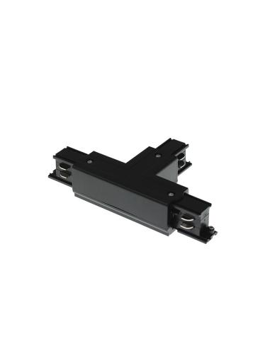 CONECTOR TRIFÁSICO T NEGRO DERECHA
