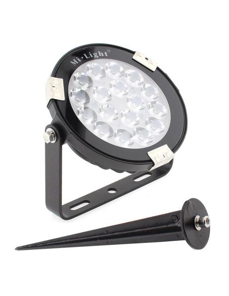 Foco jardín RGB+CCT, 9W, WIFI RF, DC24V