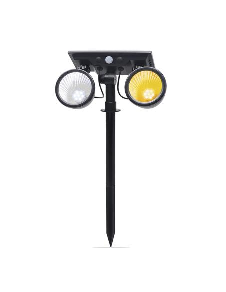 Foco doble de jardín Solar STREET CW+WW (2700K+6000K)
