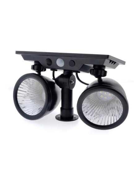 Foco doble de jardín Solar STREET RGBW