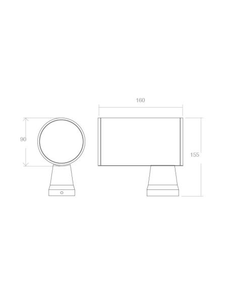 Aplique SIROS, 1xE27