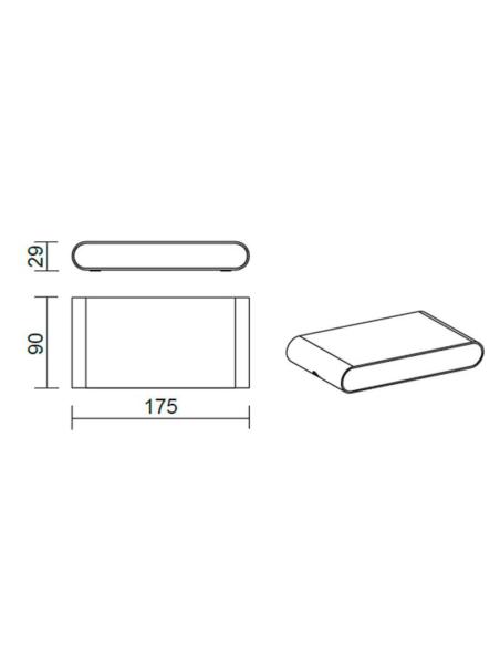 Aplique Led TAJMA BIG CREE, 12W