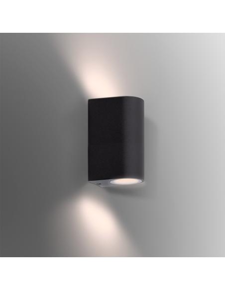 Aplique Led GARLUX R Housing 2xGU10, Negro