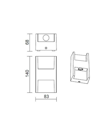 Aplique Led DROM 2S, 6W