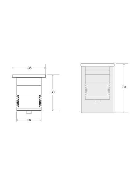 Baliza Led LAND MINI, 3W, IP67