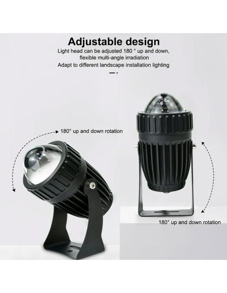 Foco de largo alcance, 10W, 15º, 3000K