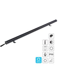 Proyector LED lineal 24W RGB+CCT, DC24V, RF, Alexa, SINC. 1m