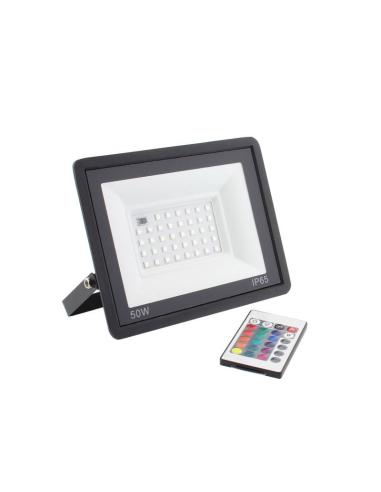 Proyector LED RGB, 50W + mando a distancia