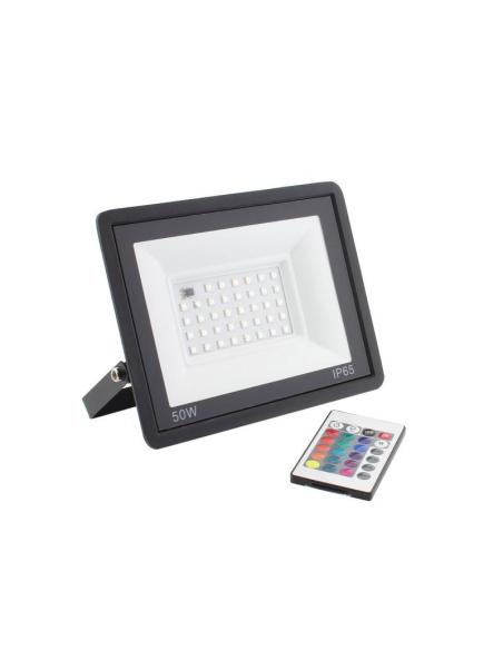 Proyector LED RGB, 50W + mando a distancia