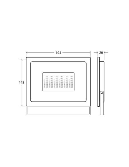 Proyector LED RGB, 50W + mando a distancia