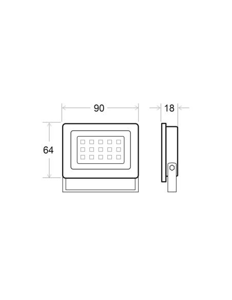 Foco Proyector LED 10W 110lm/W IP65