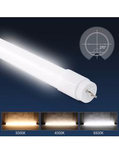 Tubo LED T8 SMD2835 Cristal - 20W - 120cm, Conexión un Lateral 2