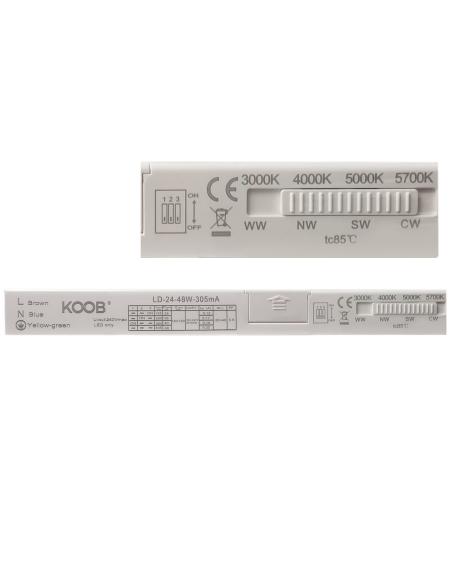 Pack 2 x Panel LED 48W-40W-36W-24W, 60x60cm, 4CCT, chip led Osram
