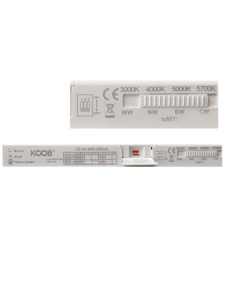 Pack 2 x Panel LED 48W-40W-36W-24W, 60x60cm, 4CCT, chip led Osram