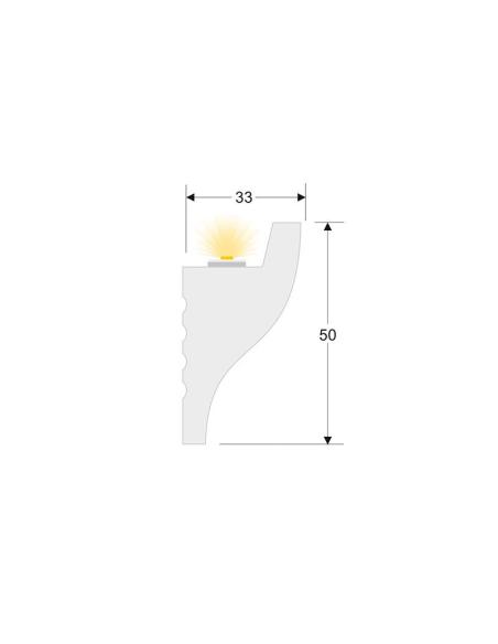 Moldura para Tira Led KB12, 2m