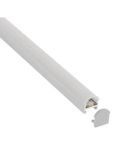 KIT - Perfil aluminio SUND para tiras LED, 2 metros