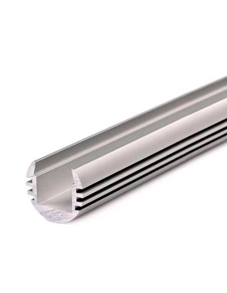 KIT - Perfil aluminio ROUND para tiras LED, 1 metro
