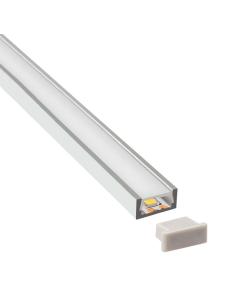 KIT - Perfil aluminio SENSA para tiras LED, 1 metro
