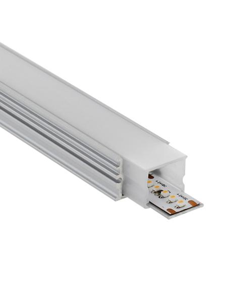 Perfil aluminio KOR para tiras LED, 1 metro, IP67