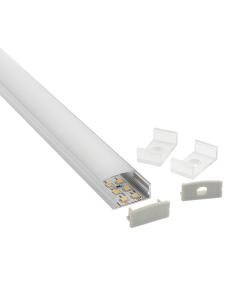 KIT - Perfil aluminio SENSA BIG para tiras LED, 2 metros 2