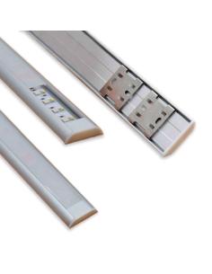 KIT - Perfil aluminio MARK para tiras LED, 1 metro 2