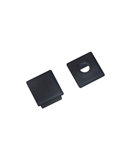 KIT - Perfil CUB 1010 para tiras LED, 1 metro, negro