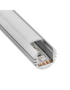 Perfil aluminio ROUND para tiras LED, 2 metros 2