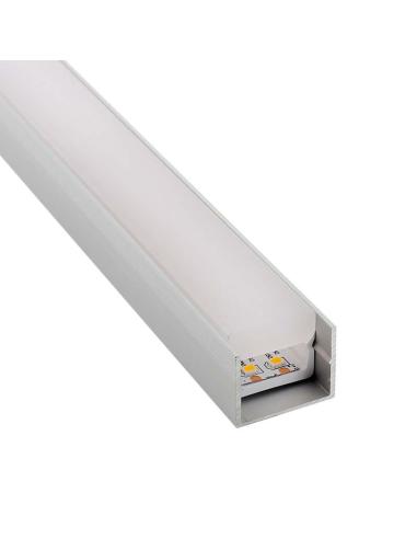 KIT - Perfil PC FOOT para tiras LED, 2 metros