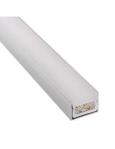 KIT - Perfil PC FOOT para tiras LED, 2 metros 2