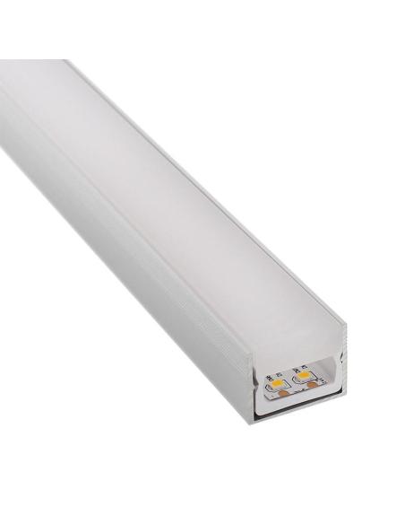 KIT - Perfil PC FOOT para tiras LED, 2 metros