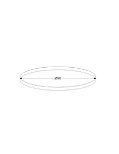KIT - Perfil aluminio circular RING, Ø900mm, negro 2