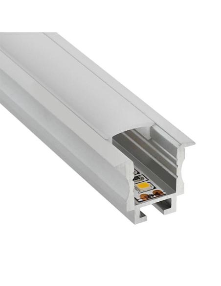 KIT - Perfil aluminio TEITO MINI para tiras LED, 2 metros