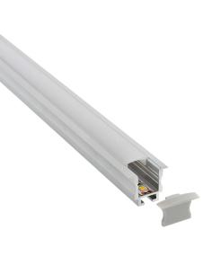 KIT - Perfil aluminio TEITO MINI para tiras LED, 1 metro