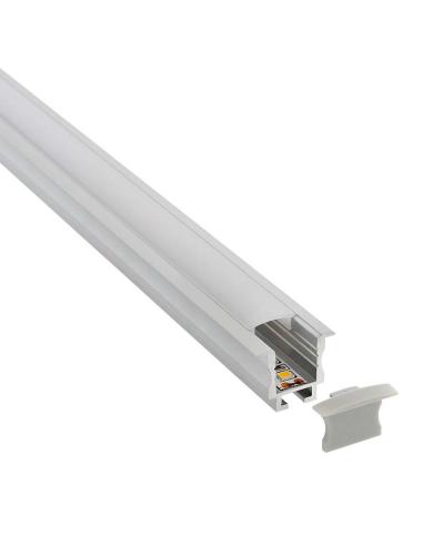 KIT - Perfil aluminio TEITO MINI para tiras LED, 1 metro