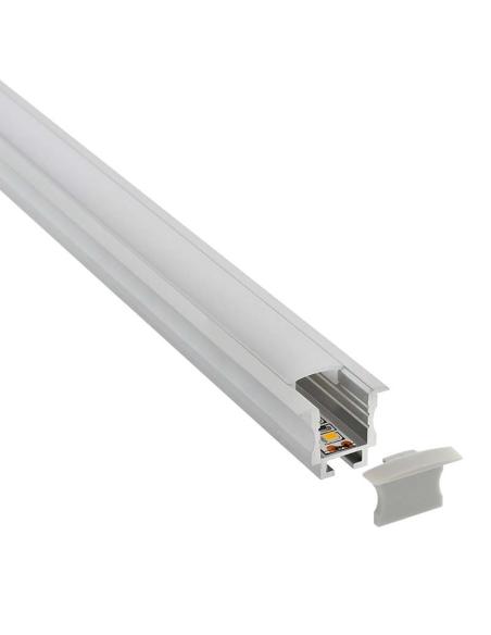 KIT - Perfil aluminio TEITO MINI para tiras LED, 1 metro