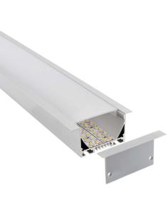 KIT - Perfil aluminio OSIC para tiras LED, 1 metro