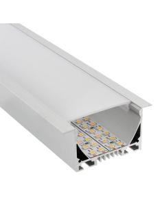 KIT - Perfil aluminio OSIC para tiras LED, 1 metro 2
