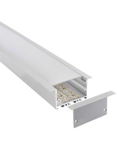 KIT - Perfil aluminio OSIC V2 para tiras LED, 1 metro