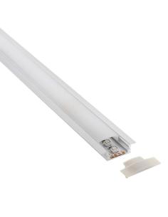 KIT - Perfil aluminio KOBE PRESS para tiras LED, 1 metro