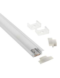 KIT - Perfil aluminio KOBE PRESS para tiras LED, 1 metro 2