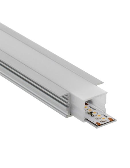 Perfil aluminio KOR IN para tiras LED, 2 metros, IP67