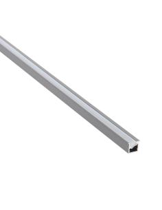 KIT - Perfil XIZOR con cubierta de silicona para tiras LED, 1 metro, gris 2