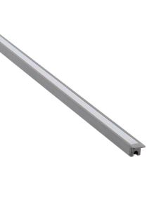 KIT - Perfil KYLO con cubierta de silicona para tiras LED, 1 metro, gris